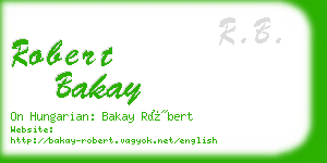 robert bakay business card